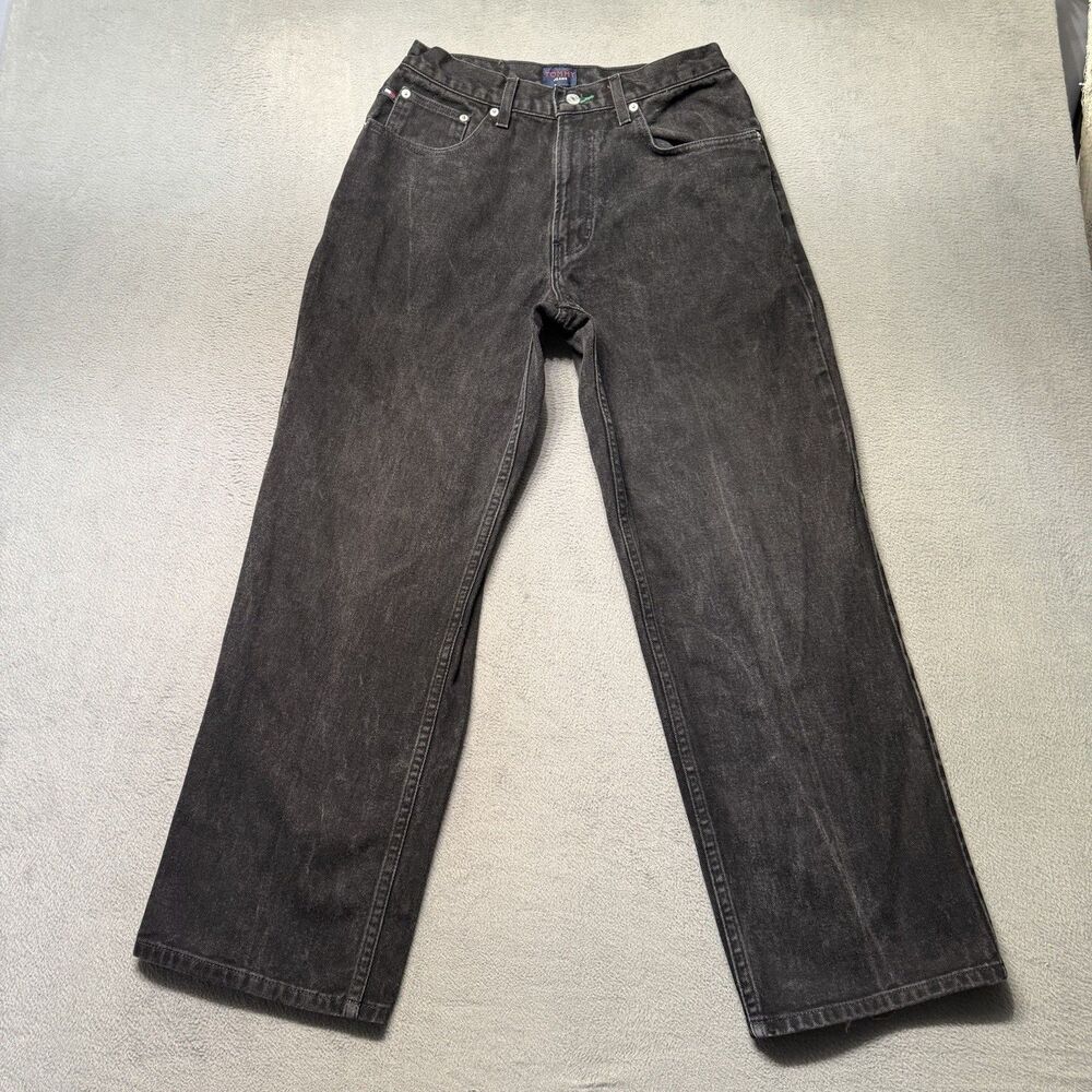Tommy Hilfiger Tommy Jeans Mens 31/30 Vintage Straight Leg Black Denim Jeans